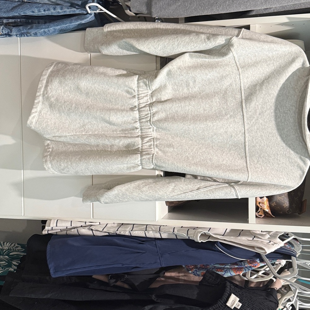 Abercrombie & Fitch Light Gray Lounge Romper - Picture 4 of 5